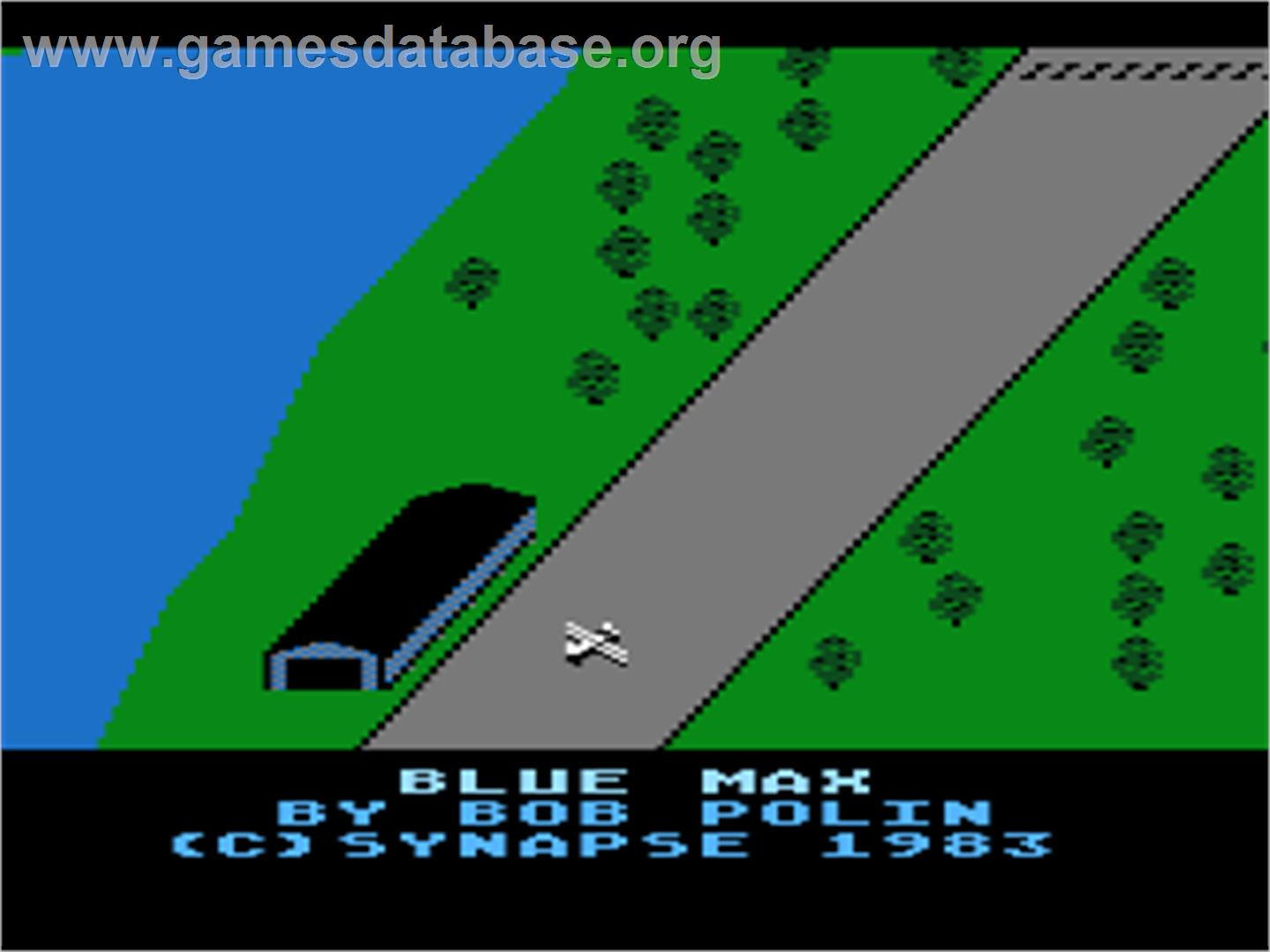 Blue Max - Atari 8-bit - Artwork - Title Screen