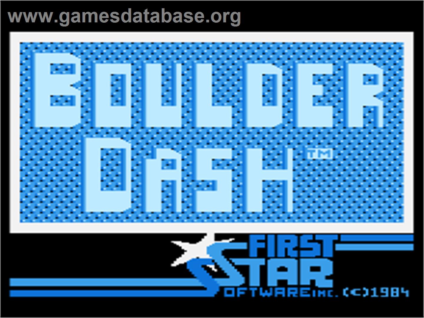 Boulder Dash - Atari 8-bit - Artwork - Title Screen