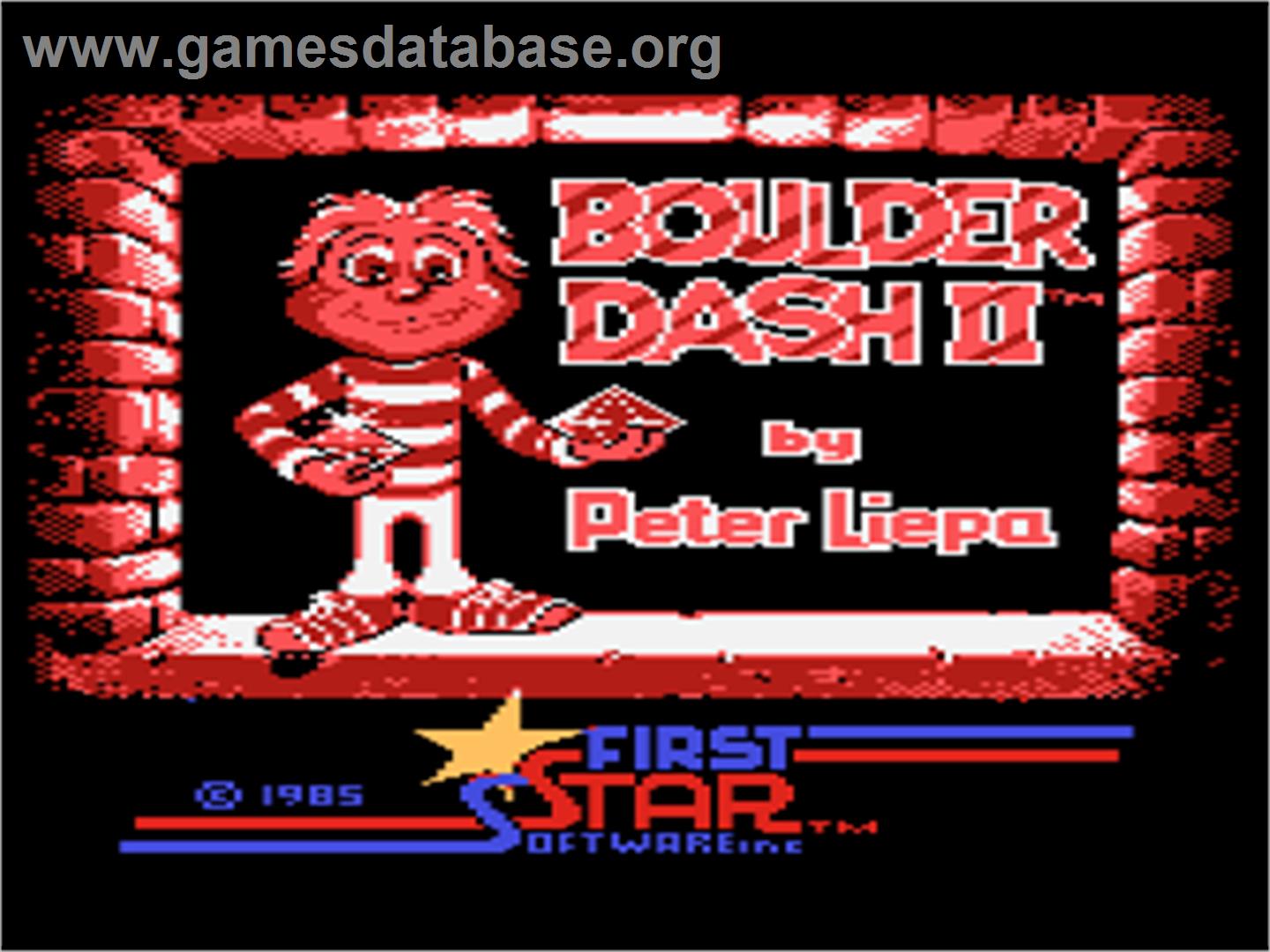 Boulder Dash 2 - Atari 8-bit - Artwork - Title Screen
