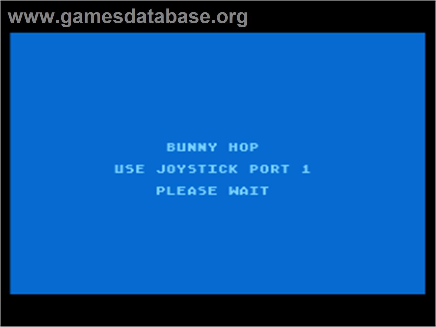 Bunny Hop - Atari 8-bit - Artwork - Title Screen