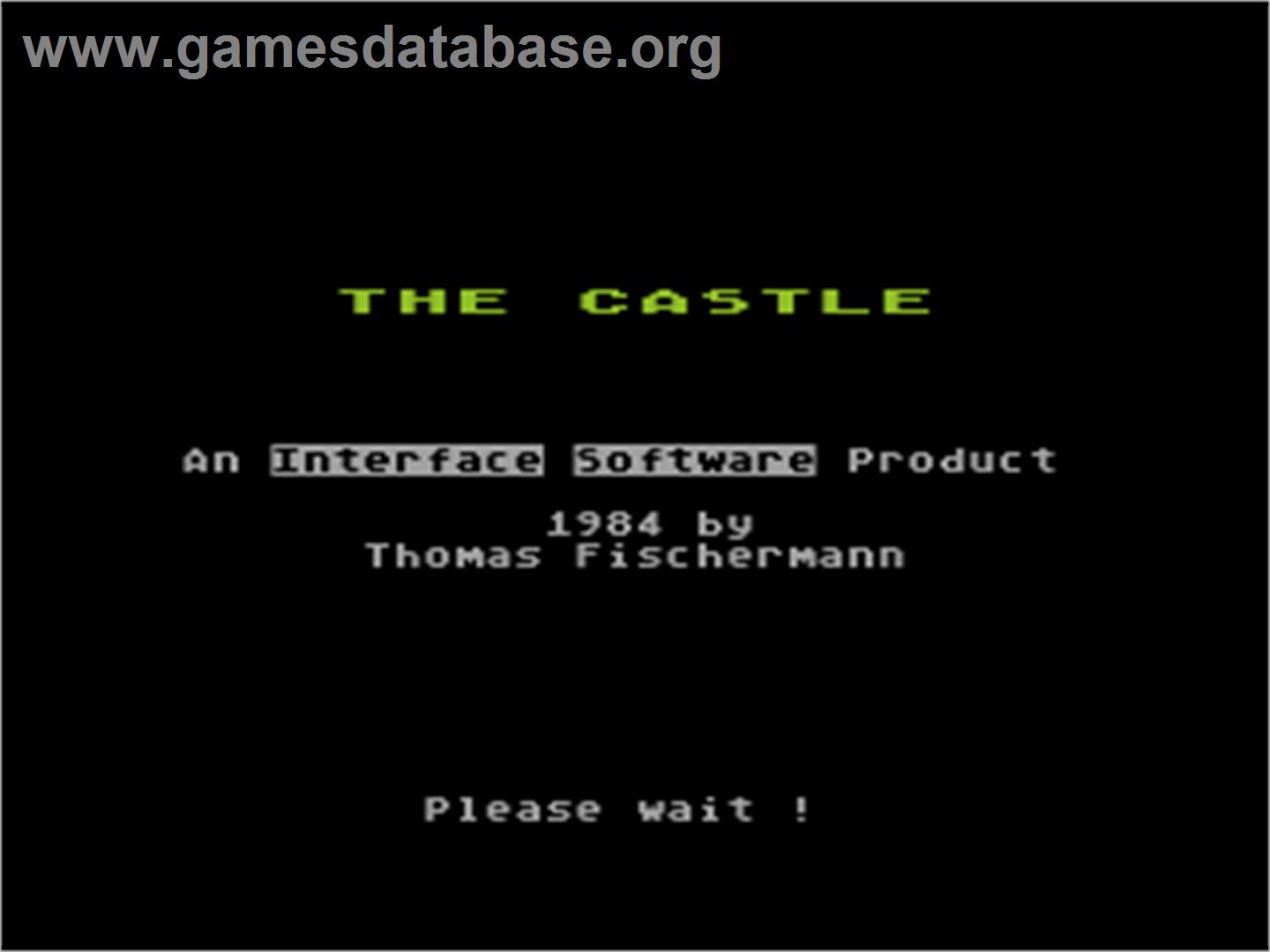 Castle - Atari 8-bit - Artwork - Title Screen