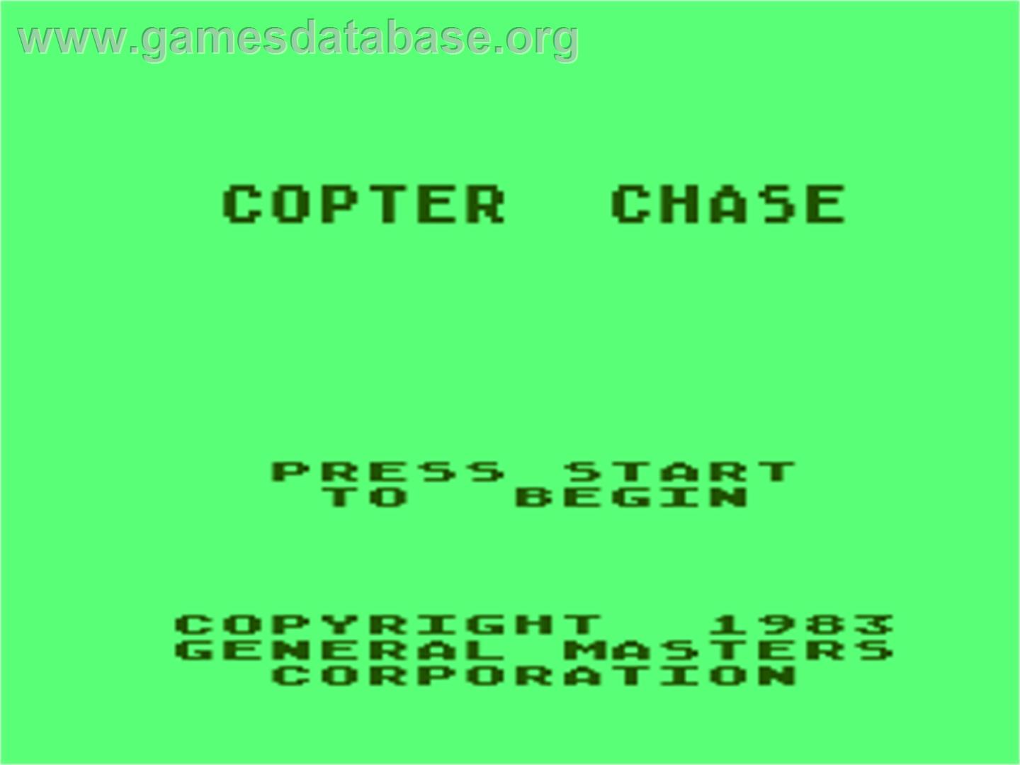 Chickin Chase - Atari 8-bit - Artwork - Title Screen