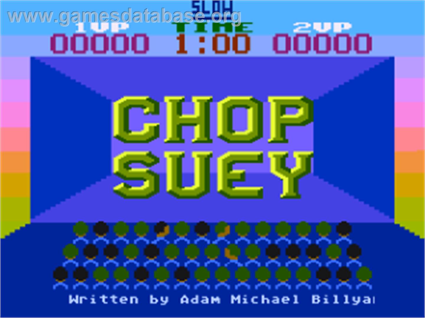 Chop Suey - Atari 8-bit - Artwork - Title Screen
