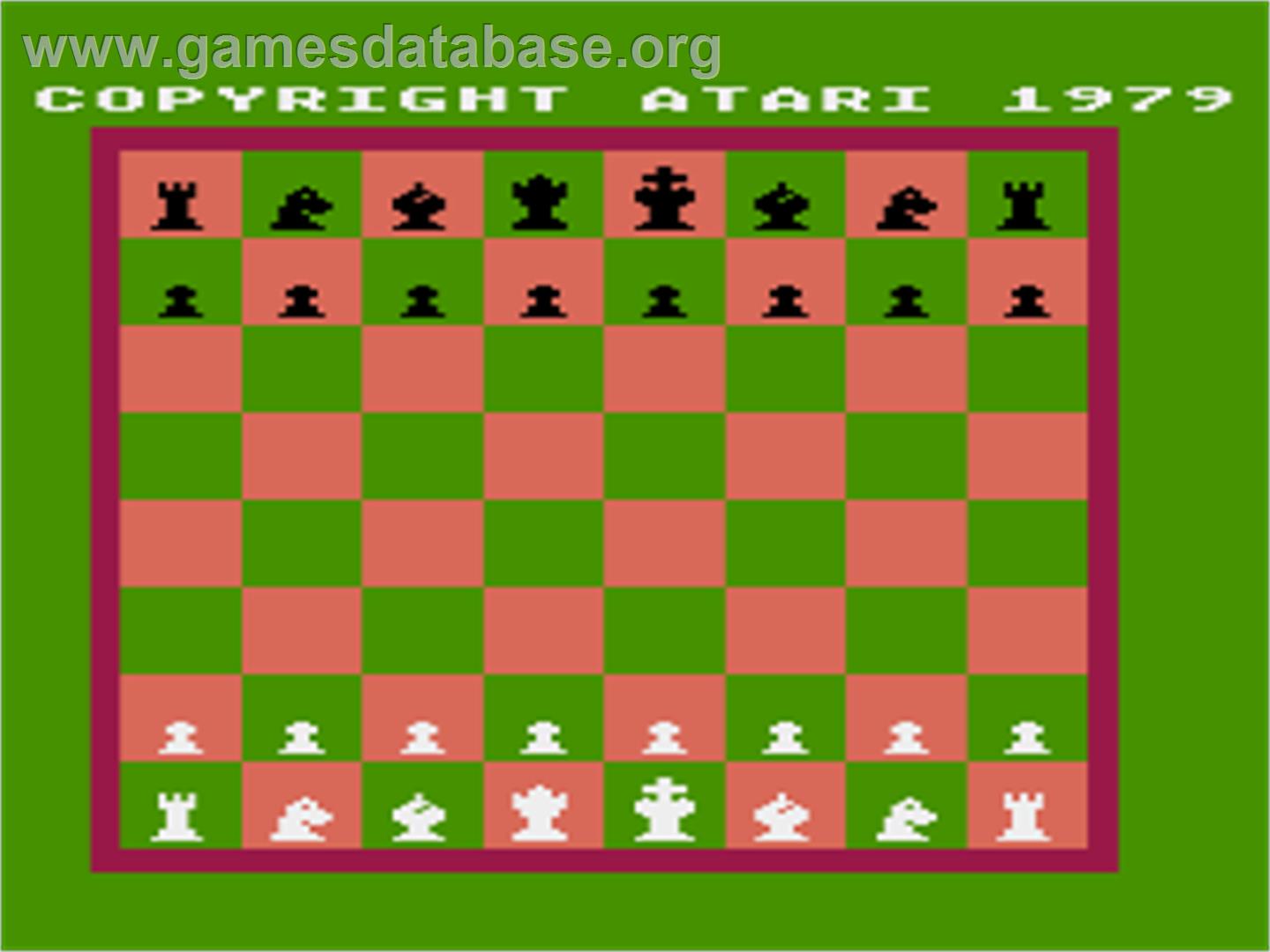 Computer Chess - Atari 8-bit - Artwork - Title Screen