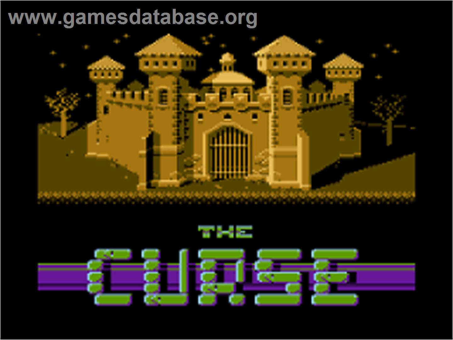 Curse, The - Atari 8-bit - Artwork - Title Screen