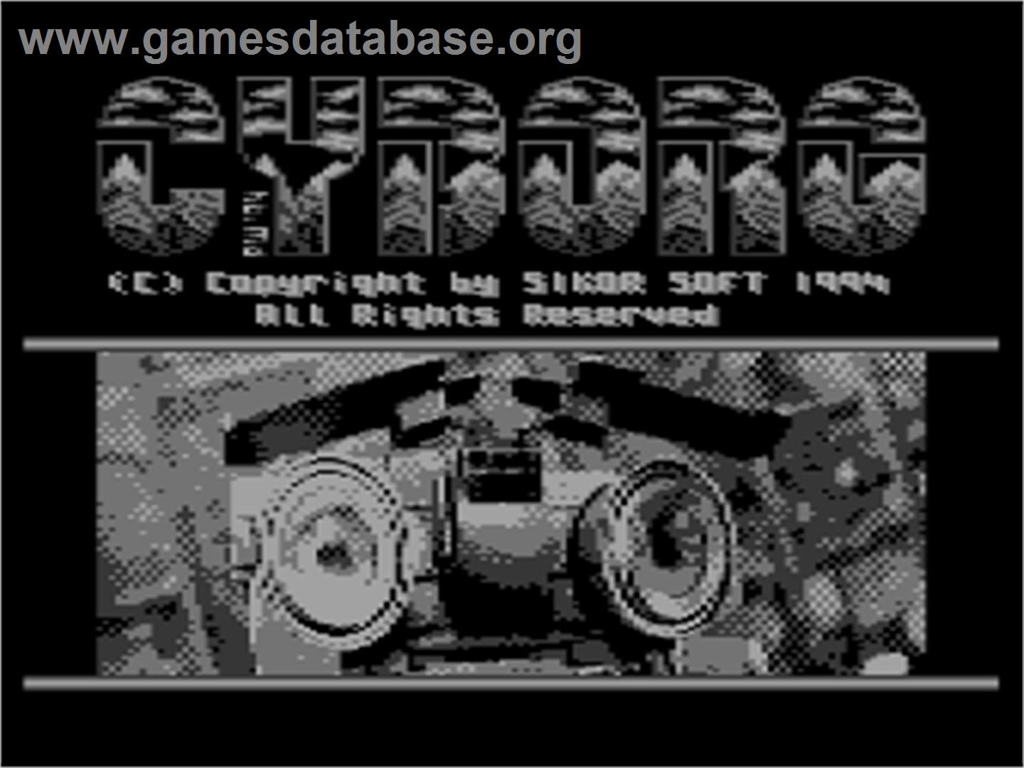 Cyborg - Atari 8-bit - Artwork - Title Screen