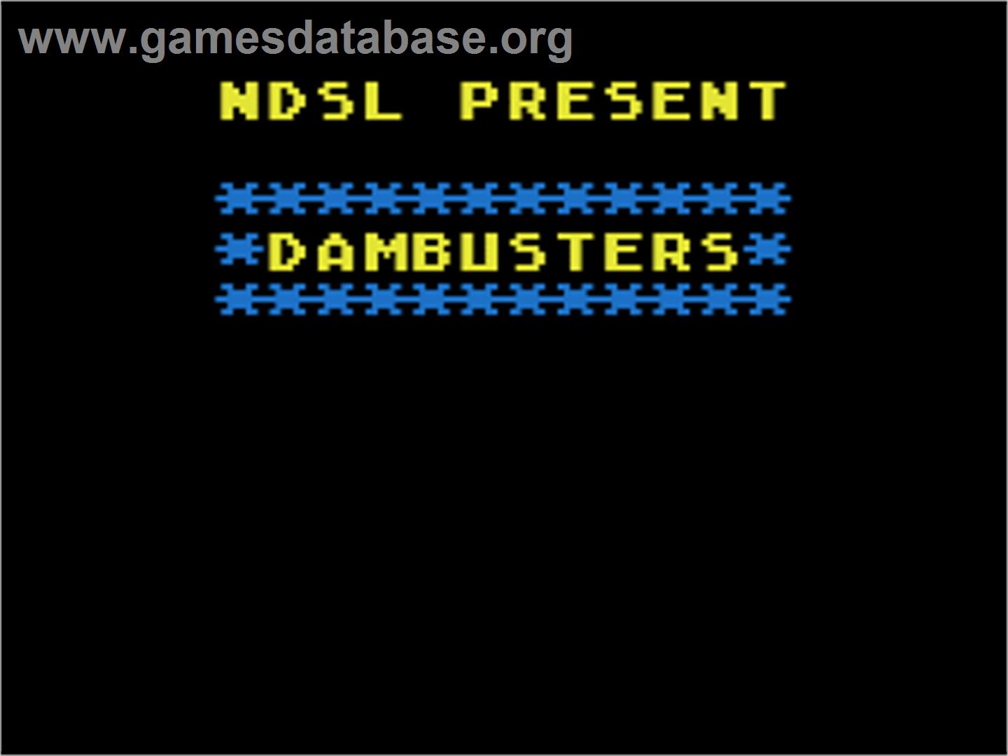 Dambusters - Atari 8-bit - Artwork - Title Screen