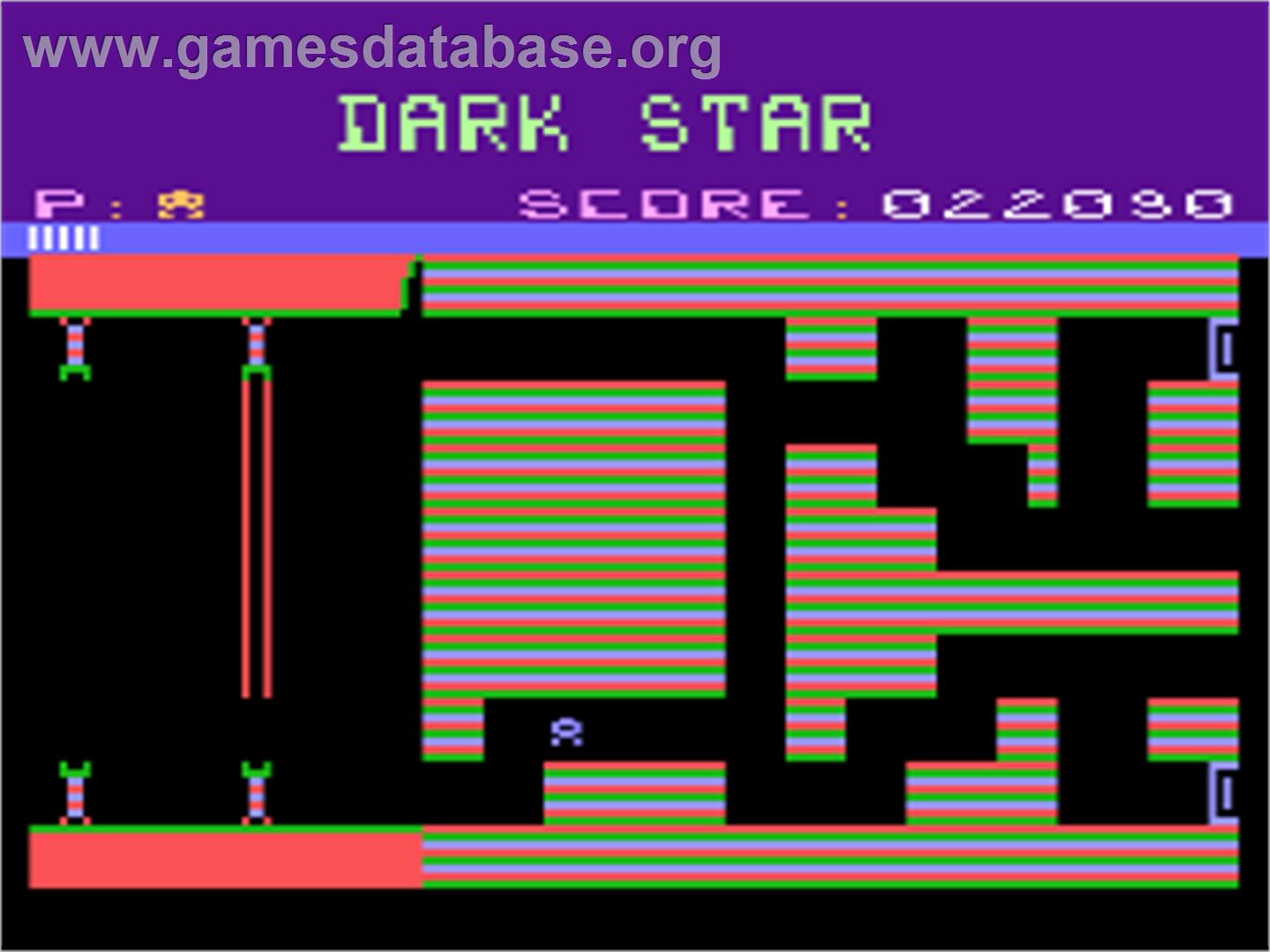 Dark Star - Atari 8-bit - Artwork - Title Screen