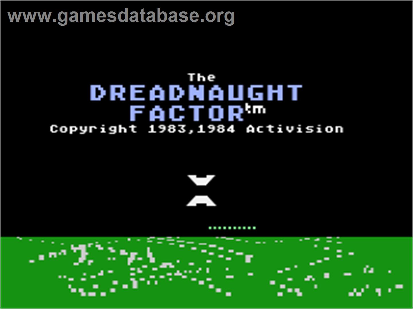Dreadnaught Factor - Atari 8-bit - Artwork - Title Screen