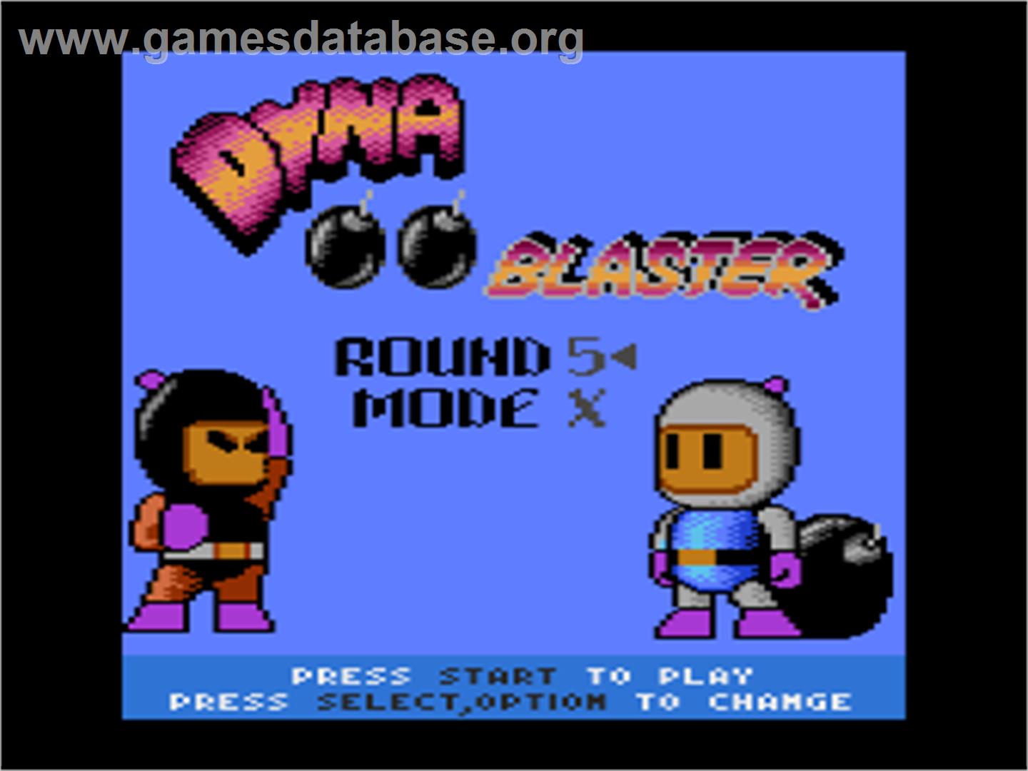 Dyna Blaster - Atari 8-bit - Artwork - Title Screen