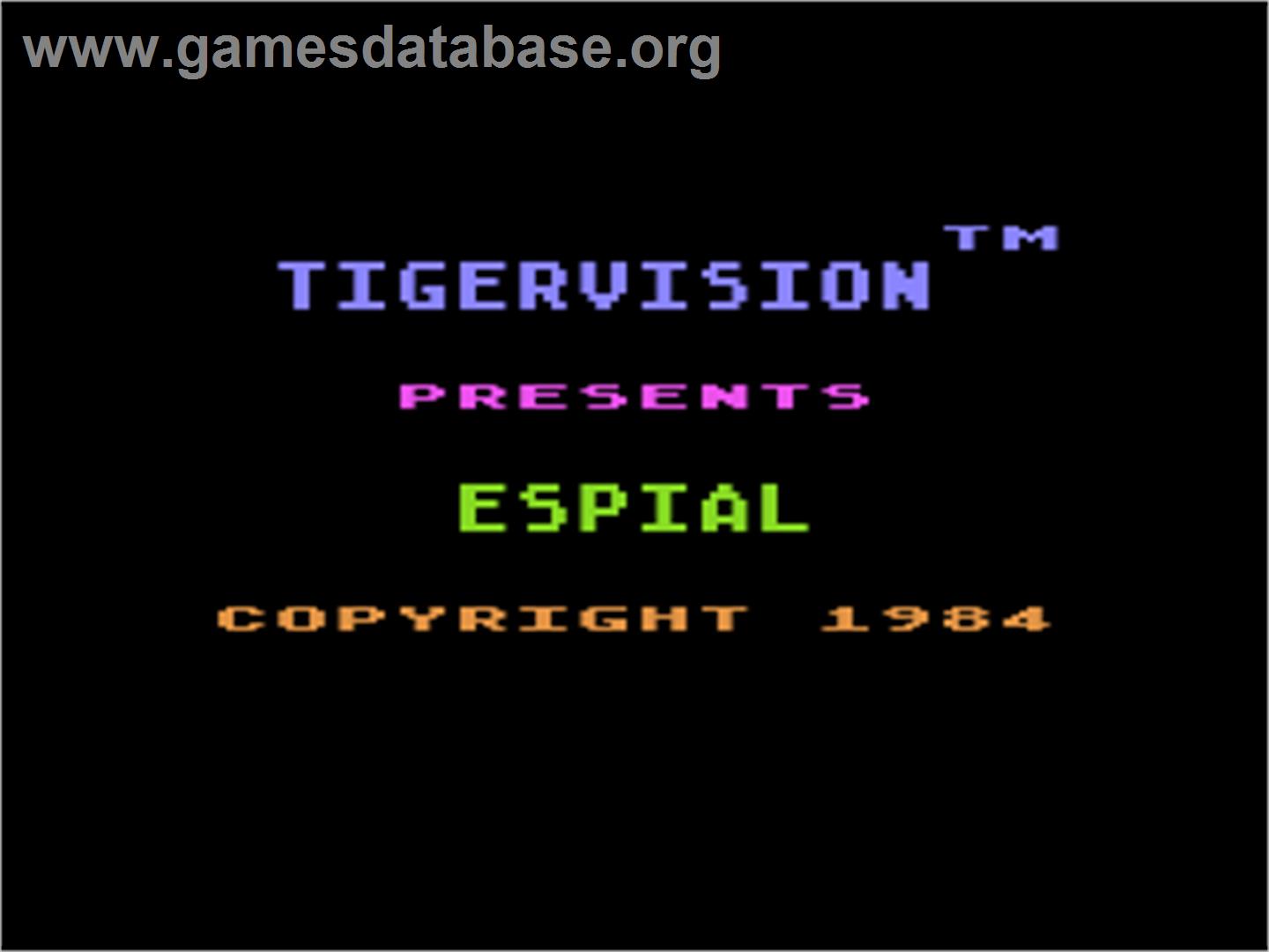 Espial - Atari 8-bit - Artwork - Title Screen