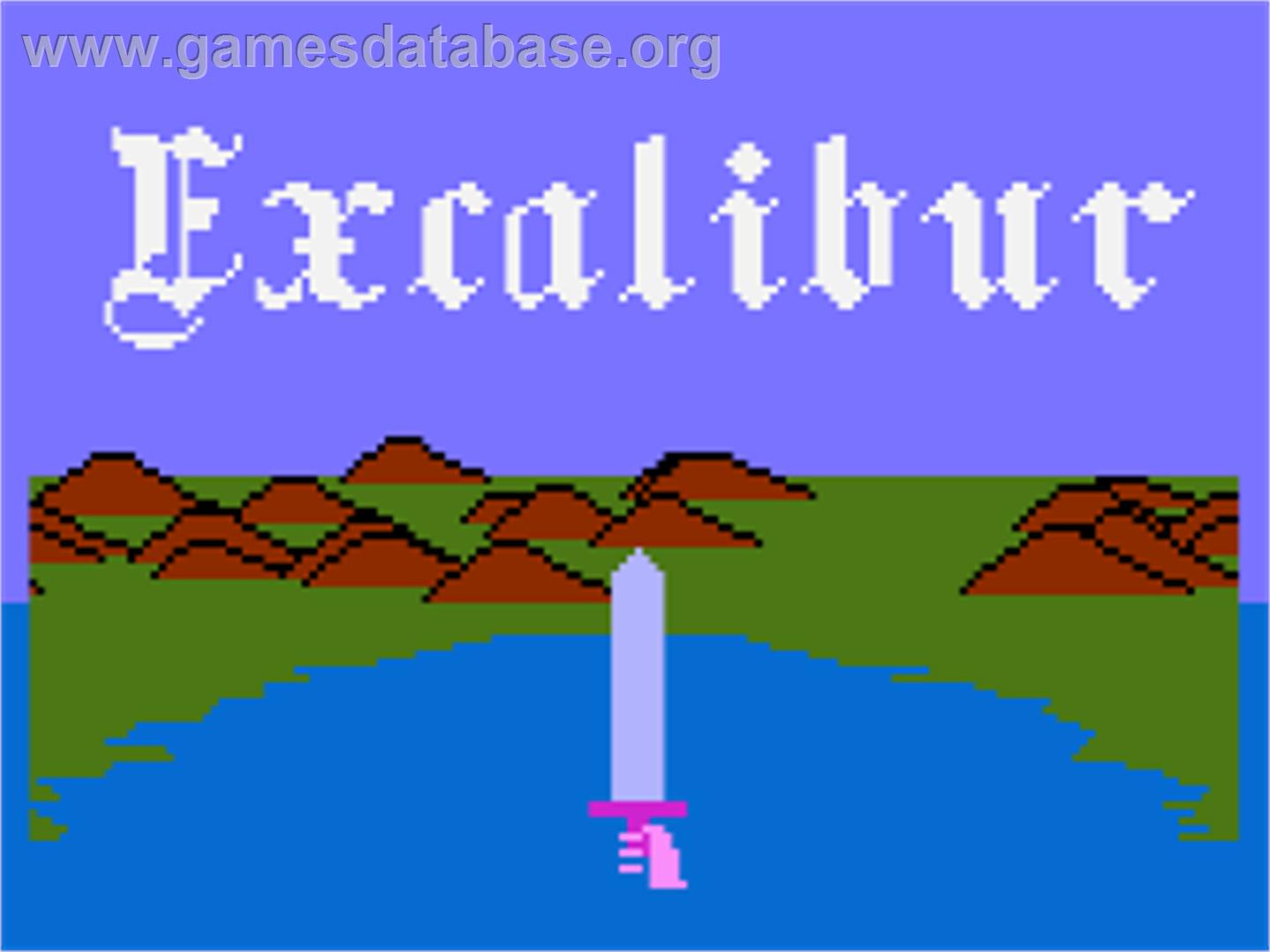 Excalibur - Atari 8-bit - Artwork - Title Screen