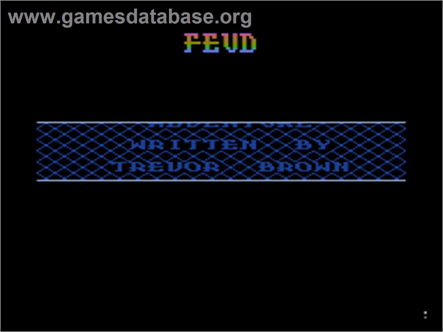 Feud - Atari 8-bit - Artwork - Title Screen