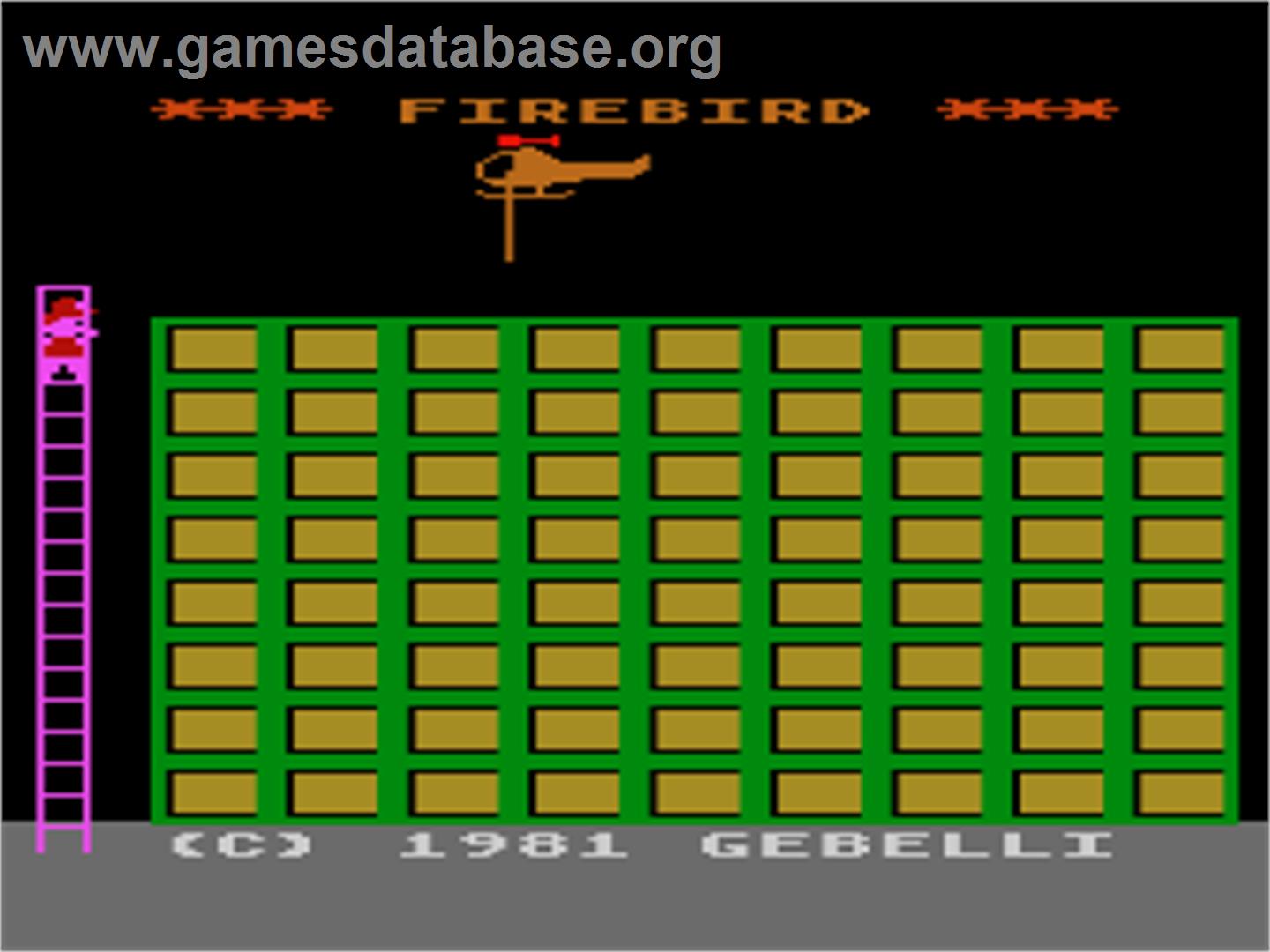 Firebird - Atari 8-bit - Artwork - Title Screen