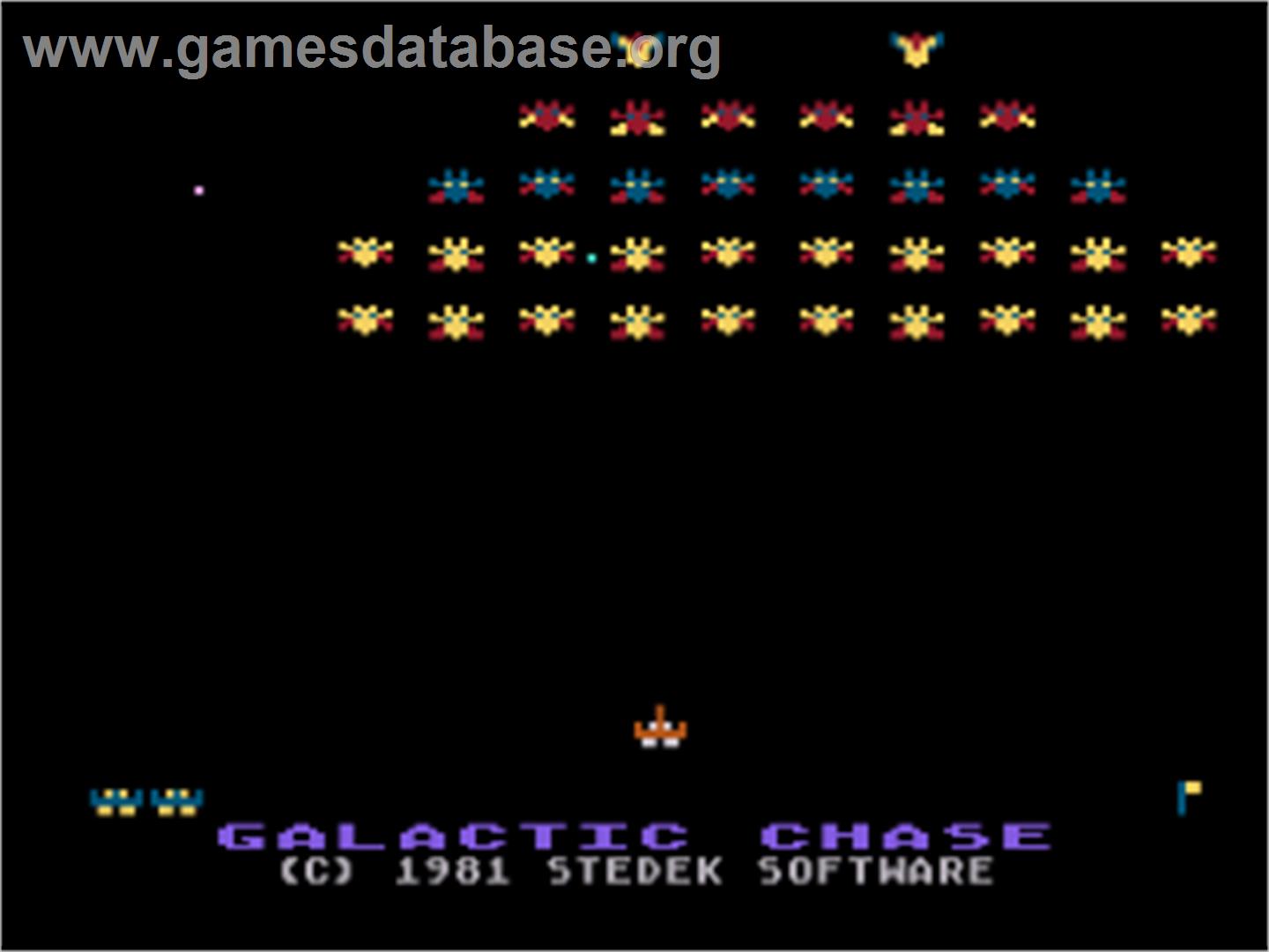 Galactic Chase - Atari 8-bit - Artwork - Title Screen