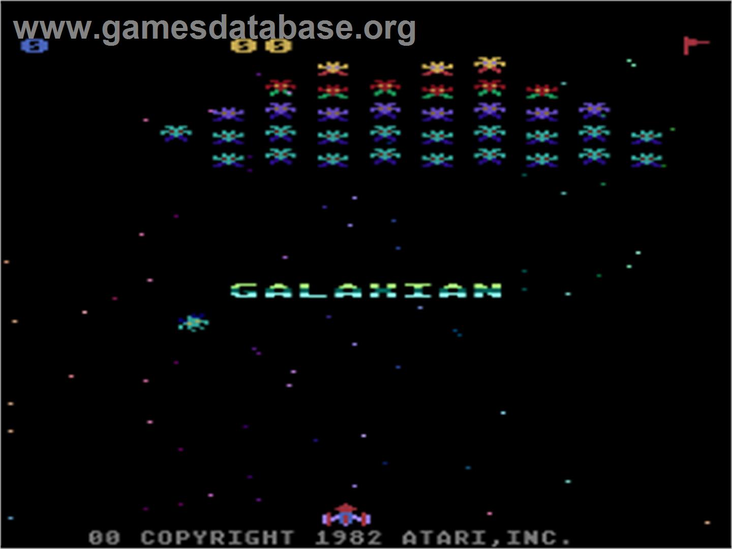 Galaxian - Atari 8-bit - Artwork - Title Screen