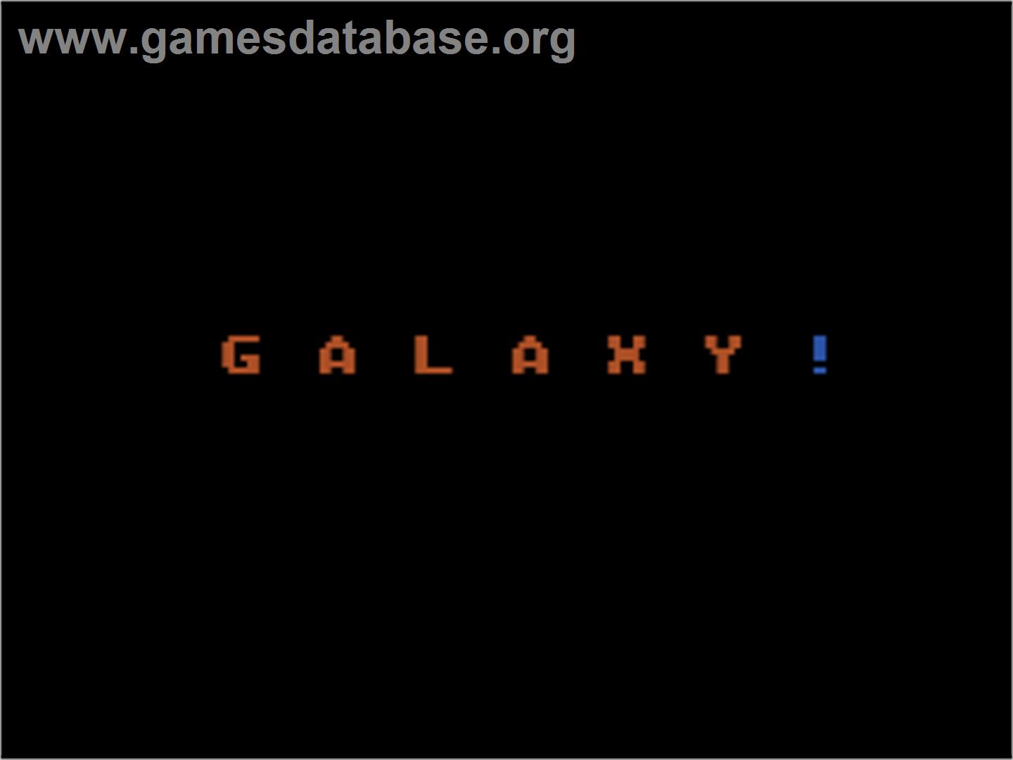 Galaxy - Atari 8-bit - Artwork - Title Screen