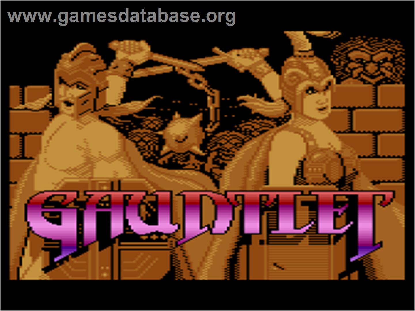 Gauntlet - Atari 8-bit - Artwork - Title Screen
