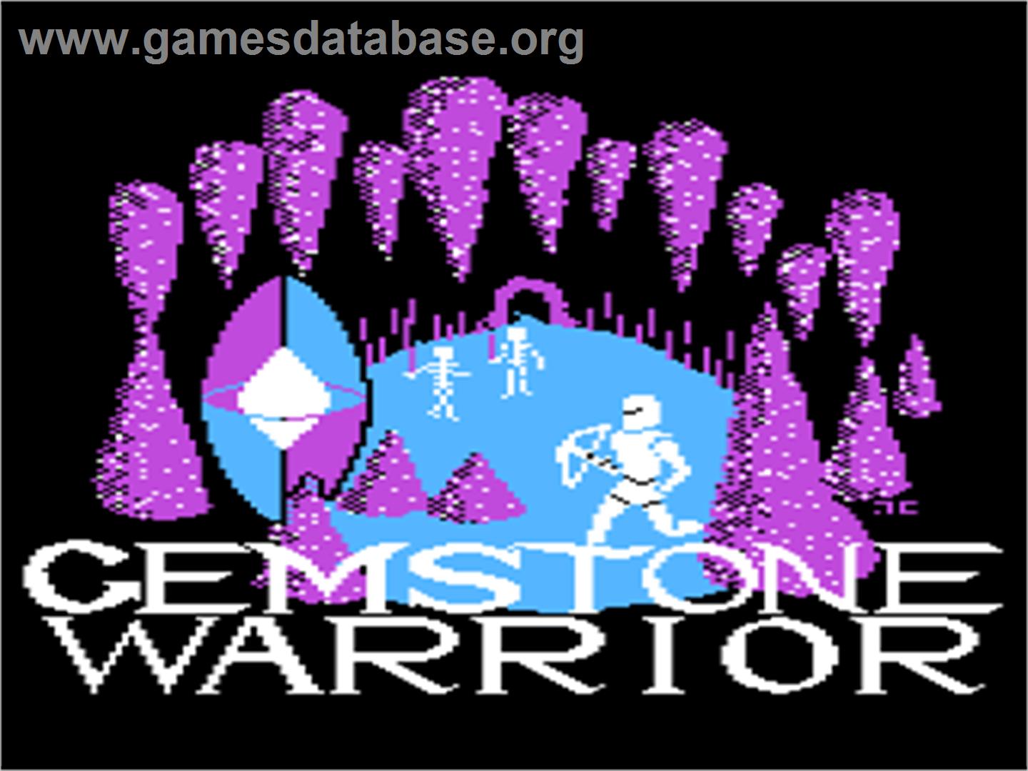 Gemstone Warrior - Atari 8-bit - Artwork - Title Screen