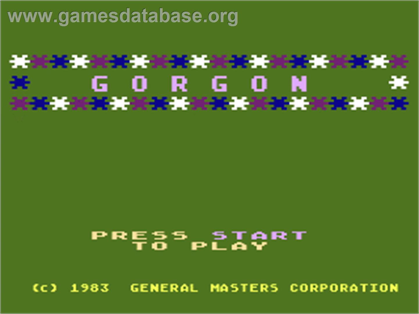 Gorgon - Atari 8-bit - Artwork - Title Screen