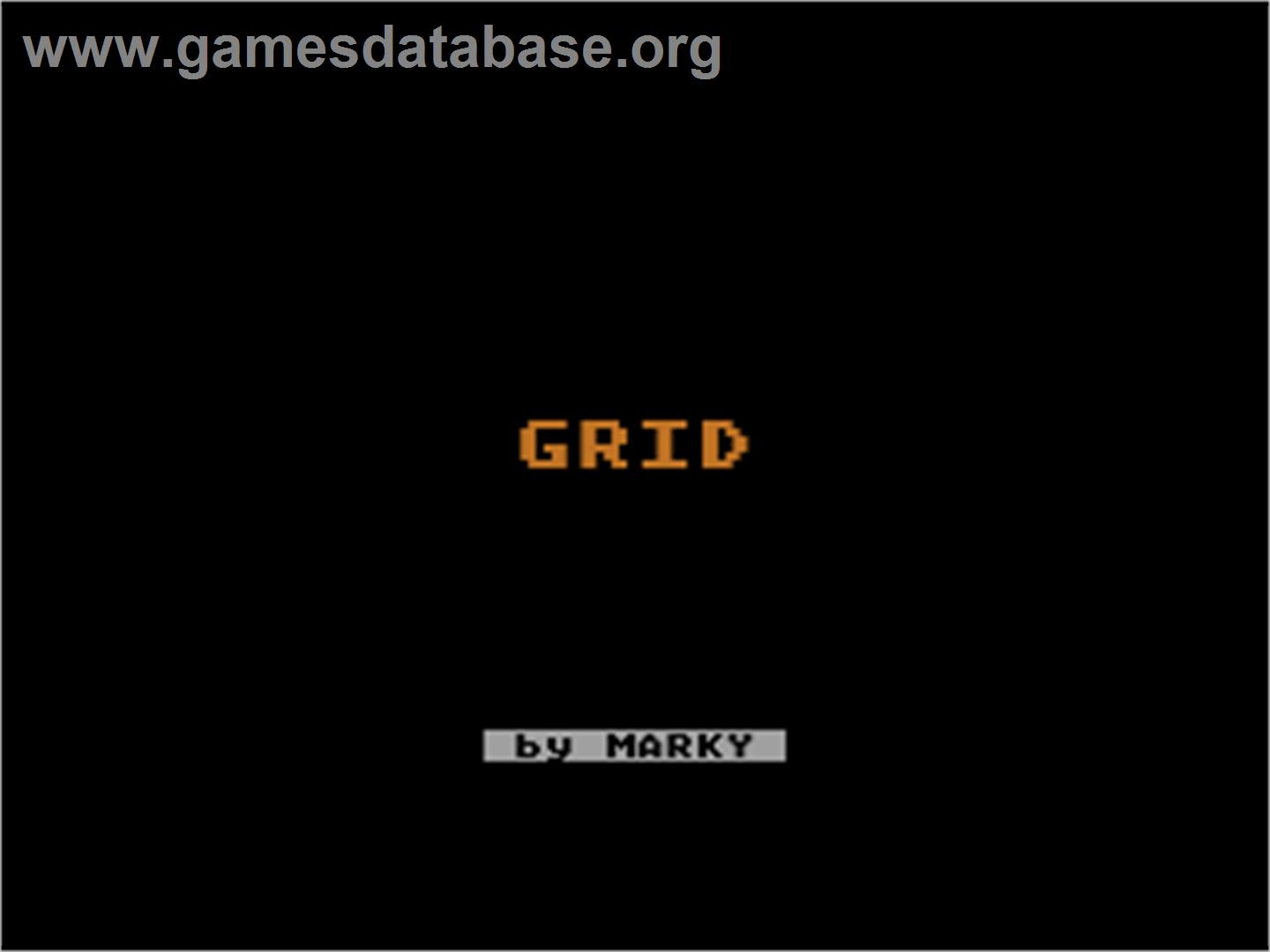 Grid - Atari 8-bit - Artwork - Title Screen