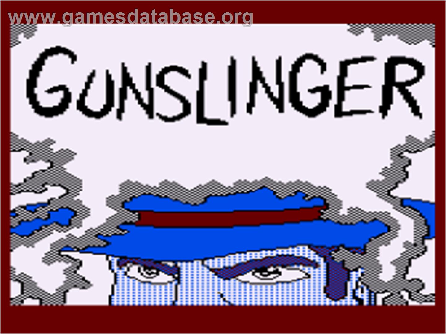 Gunslinger - Atari 8-bit - Artwork - Title Screen