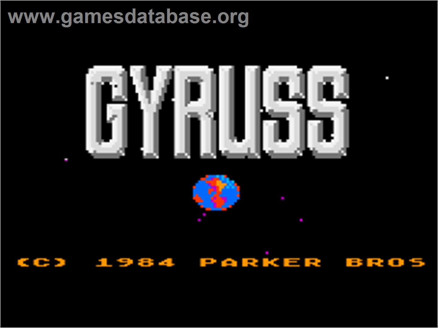 Gyruss - Atari 8-bit - Artwork - Title Screen