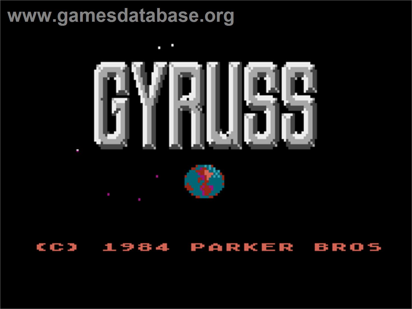 Gyruss - Atari 8-bit - Artwork - Title Screen
