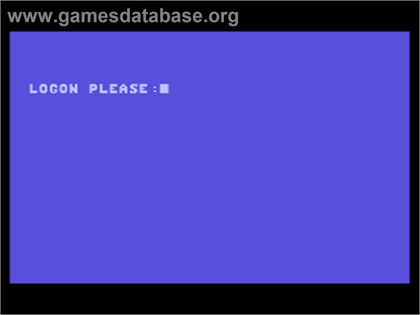 Hacker - Atari 8-bit - Artwork - Title Screen