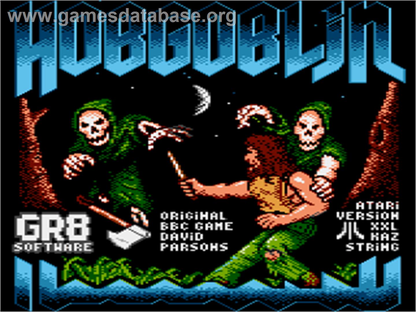 Hobgoblin - Atari 8-bit - Artwork - Title Screen