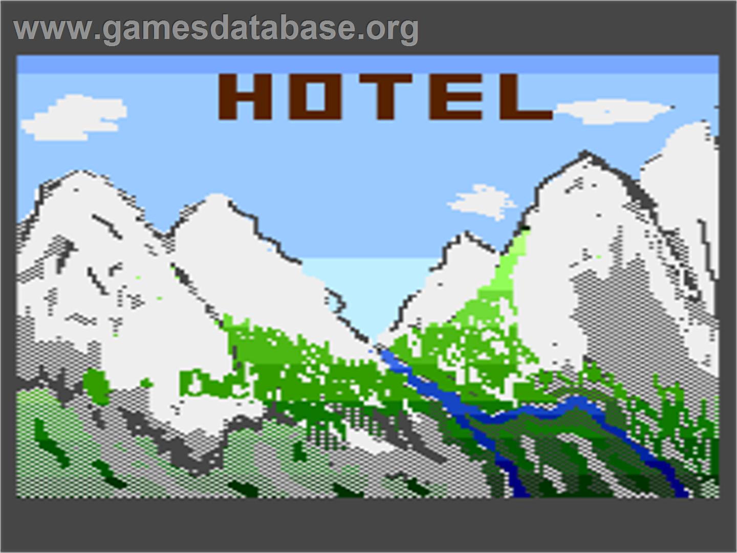 Hotel - Atari 8-bit - Artwork - Title Screen
