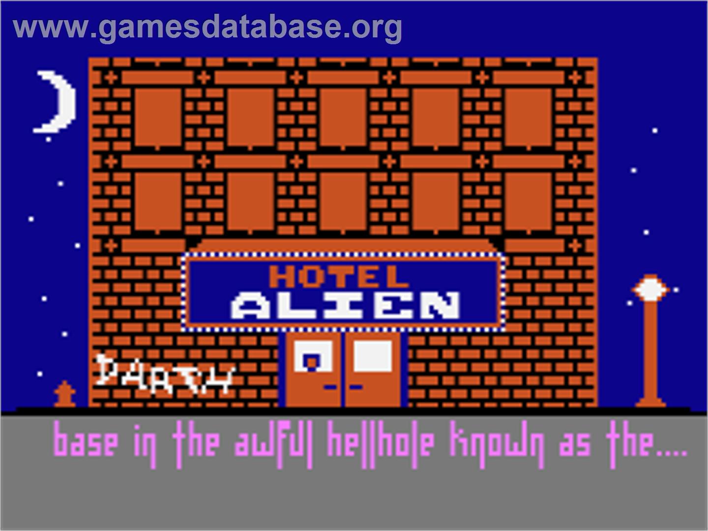 Hotel Alien - Atari 8-bit - Artwork - Title Screen
