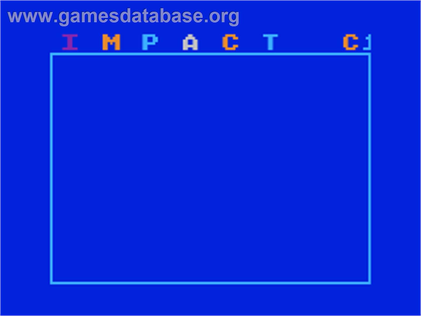 Impact - Atari 8-bit - Artwork - Title Screen
