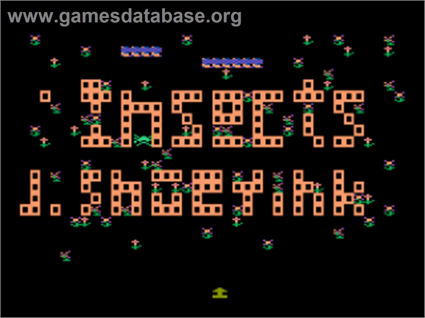 Insects - Atari 8-bit - Artwork - Title Screen