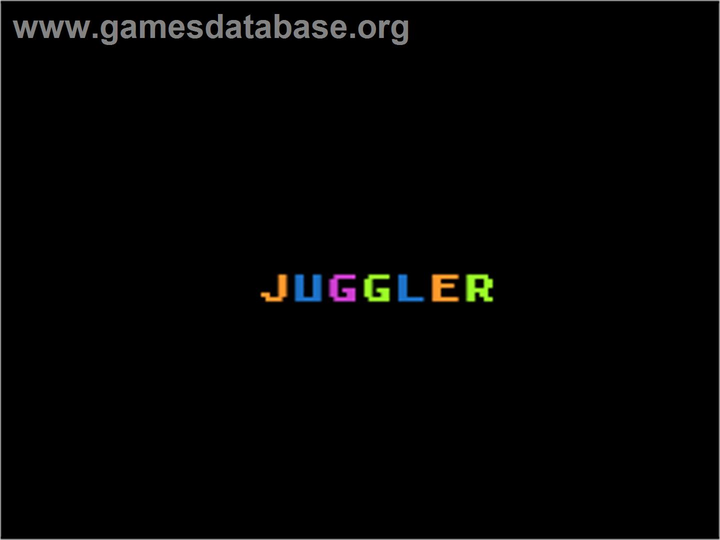 Juggler - Atari 8-bit - Artwork - Title Screen
