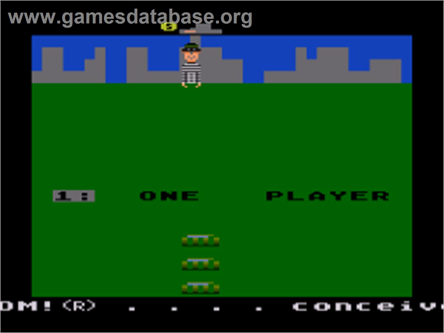 Kaboom! - Atari 8-bit - Artwork - Title Screen