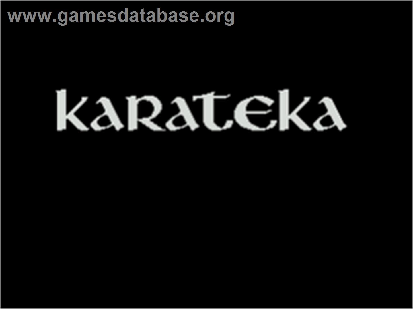 Karateka - Atari 8-bit - Artwork - Title Screen