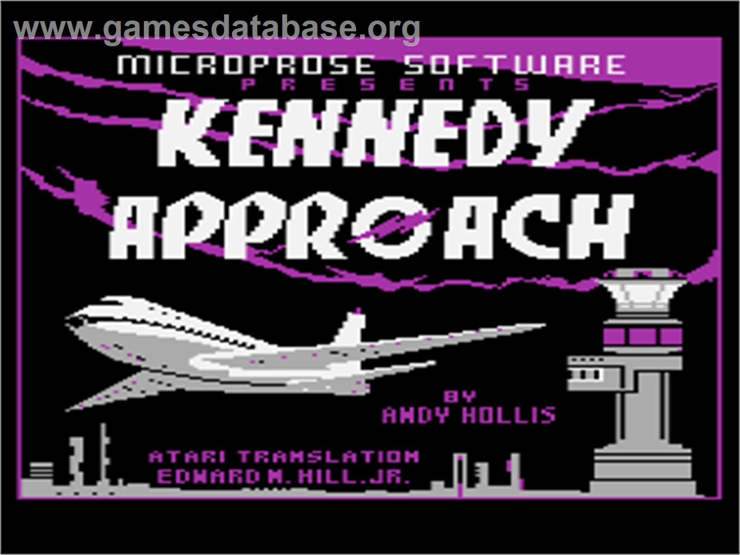 Kennedy Approach - Atari 8-bit - Artwork - Title Screen