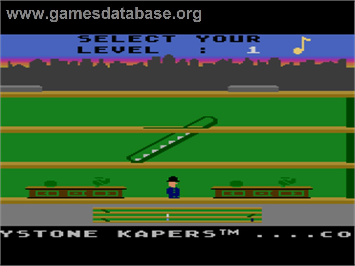Keystone Kapers - Atari 8-bit - Artwork - Title Screen
