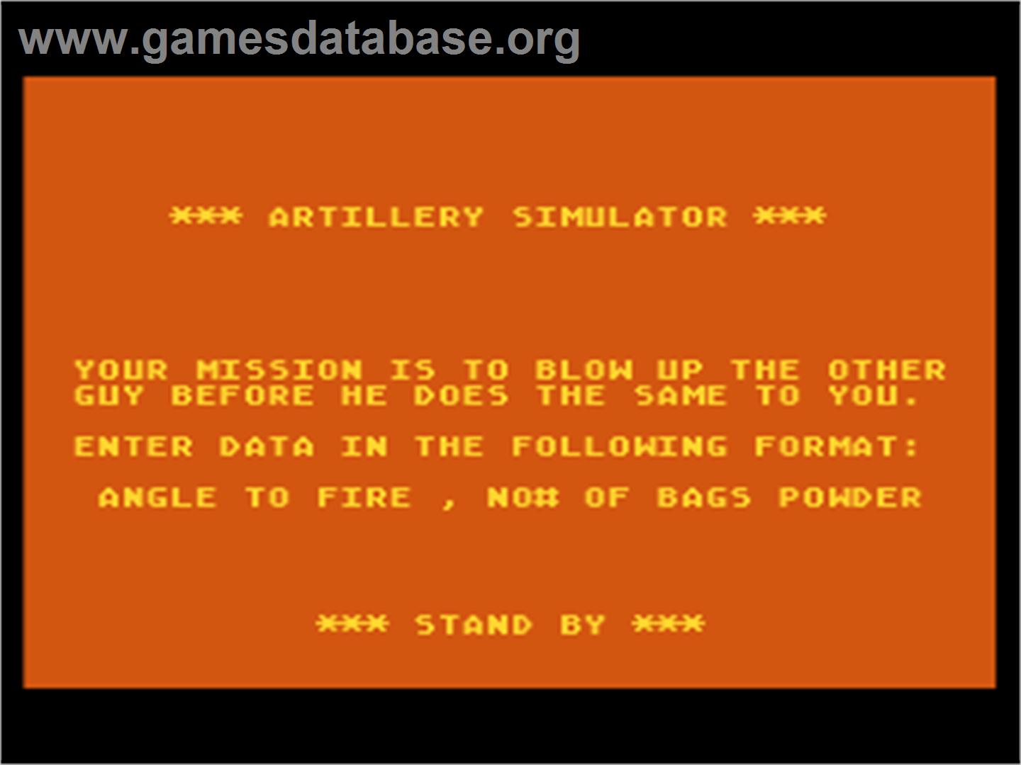 Kikstart: Off-Road Simulator - Atari 8-bit - Artwork - Title Screen