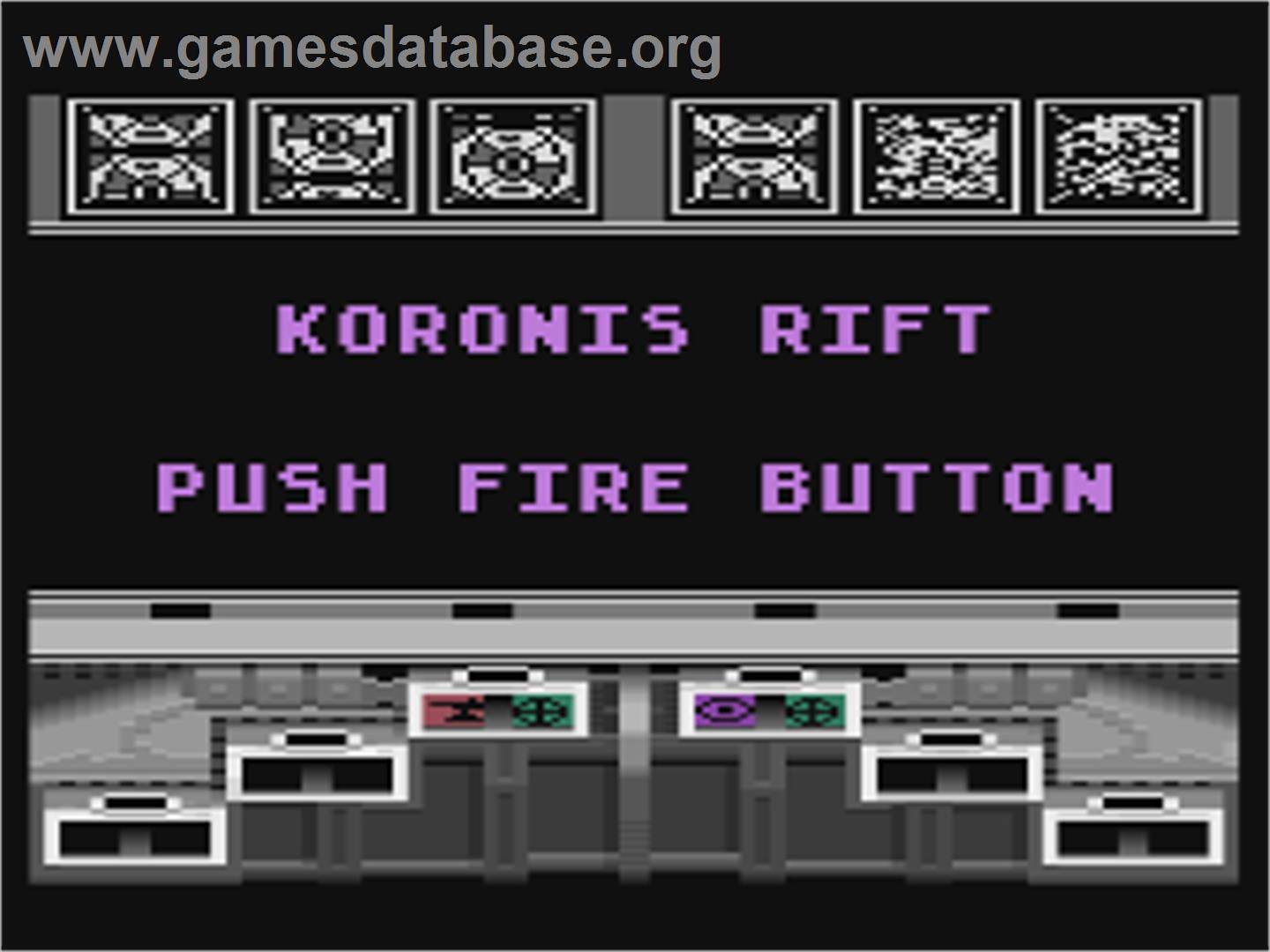 Koronis Rift - Atari 8-bit - Artwork - Title Screen