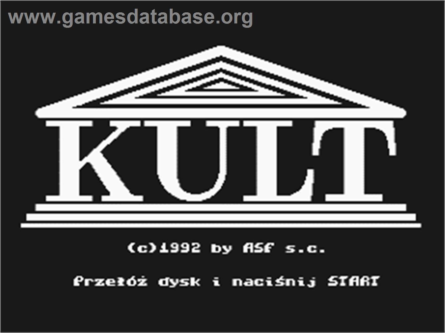 Kult - Atari 8-bit - Artwork - Title Screen