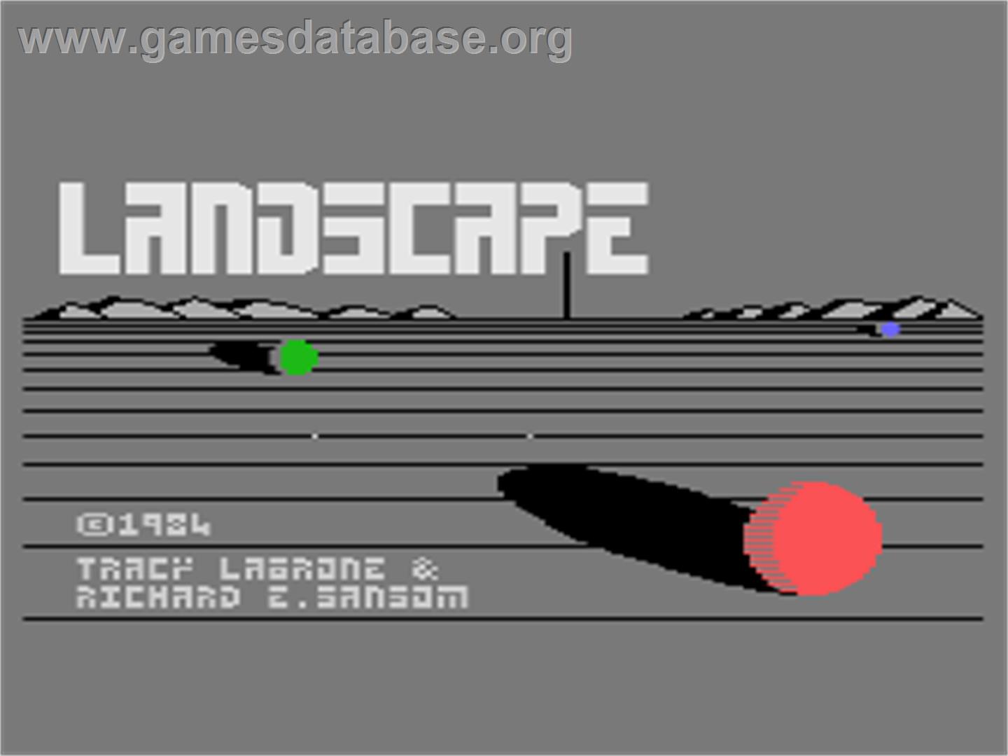 Landscape - Atari 8-bit - Artwork - Title Screen
