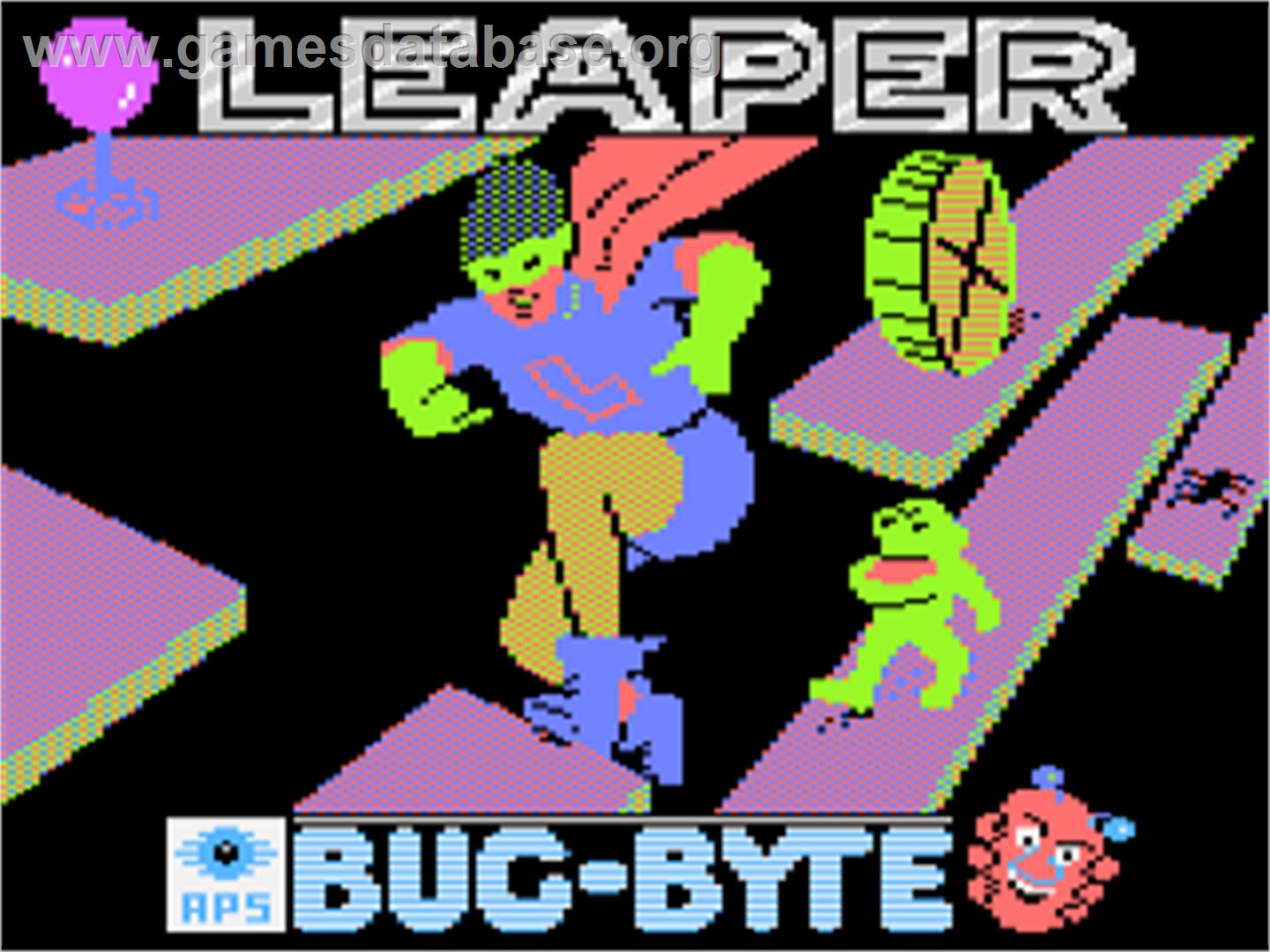 Leaper - Atari 8-bit - Artwork - Title Screen