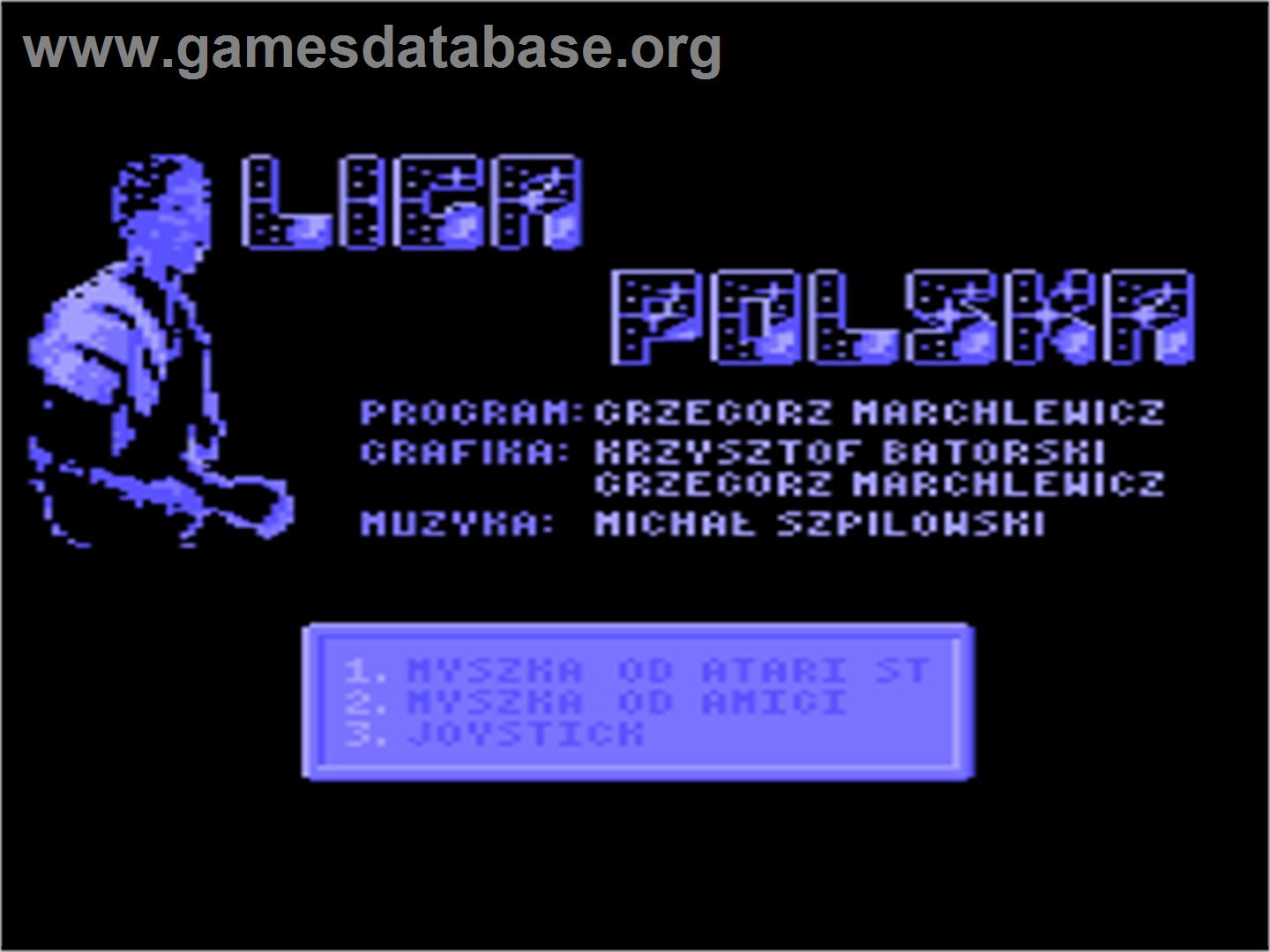 Liga Polska - Atari 8-bit - Artwork - Title Screen