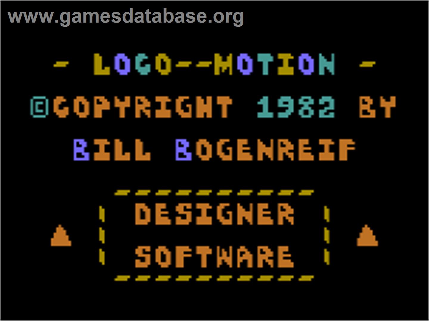 Loco-motion - Atari 8-bit - Artwork - Title Screen