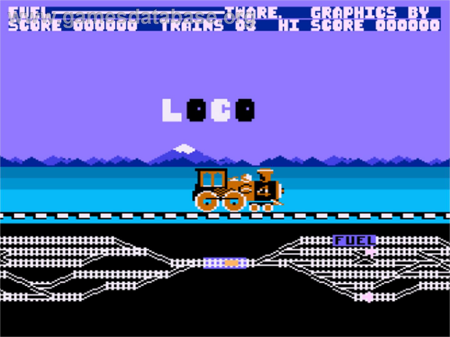Loco - Atari 8-bit - Artwork - Title Screen