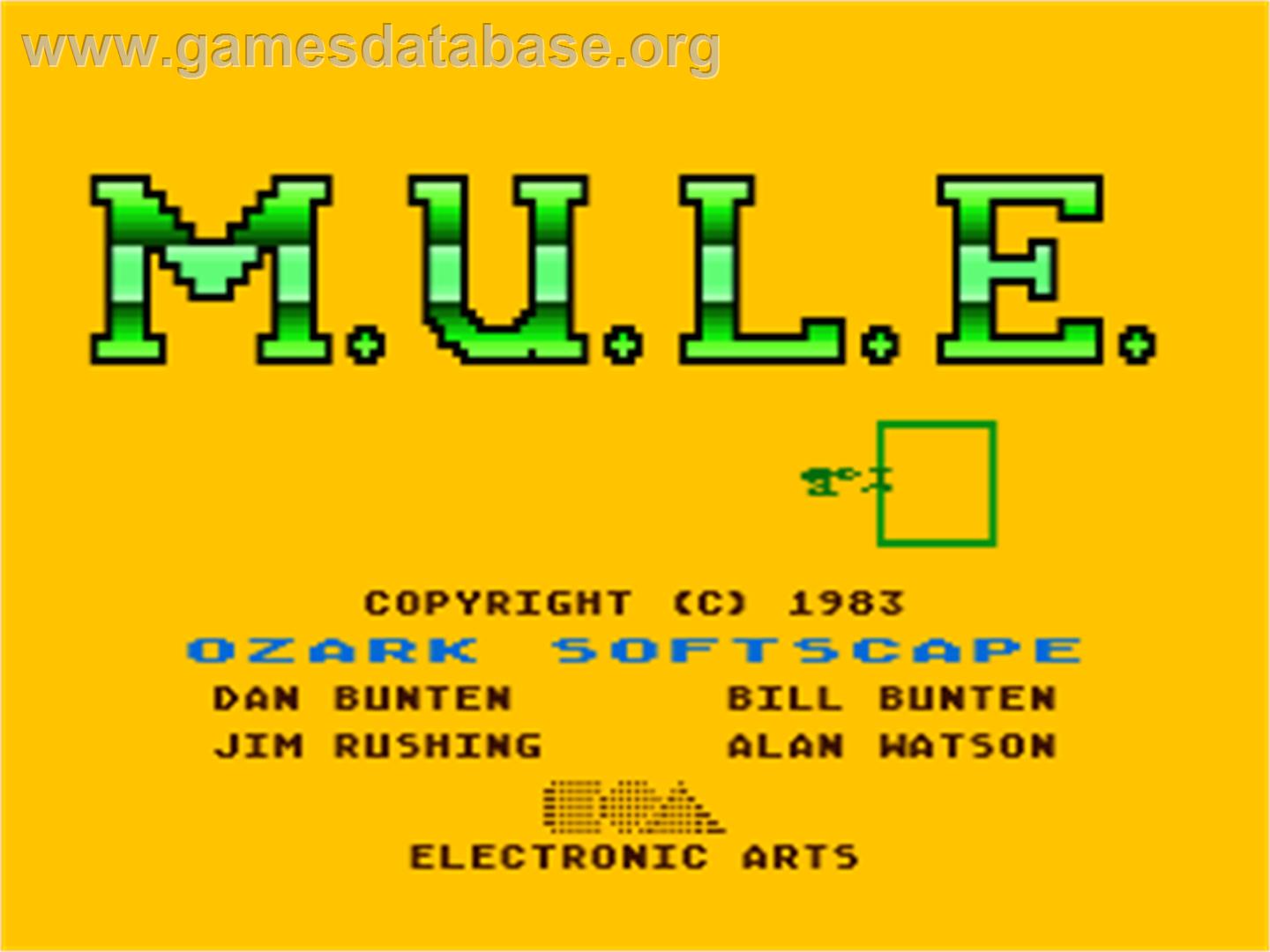 MULE - Atari 8-bit - Artwork - Title Screen