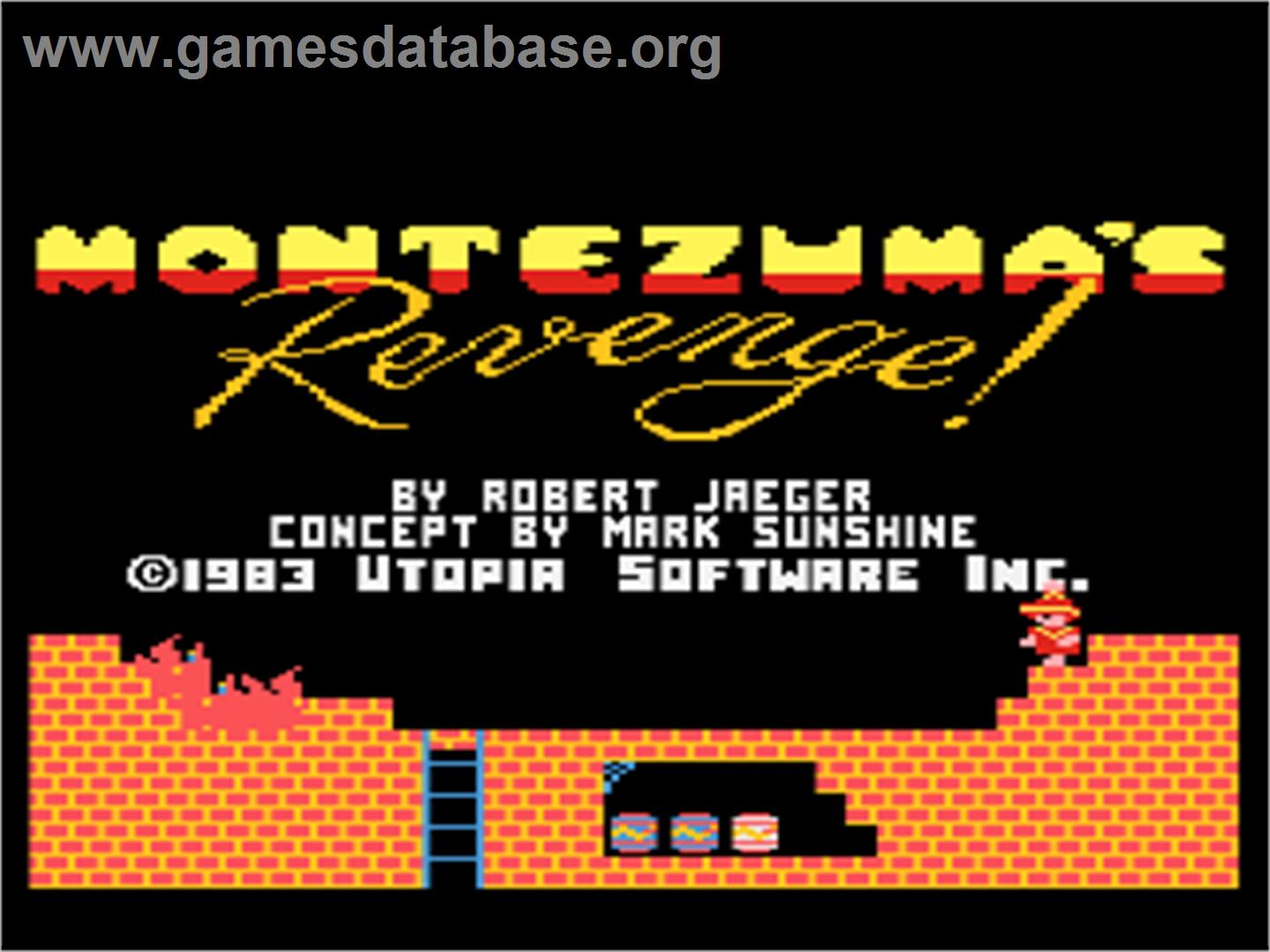 Montezuma's Revenge - Atari 8-bit - Artwork - Title Screen