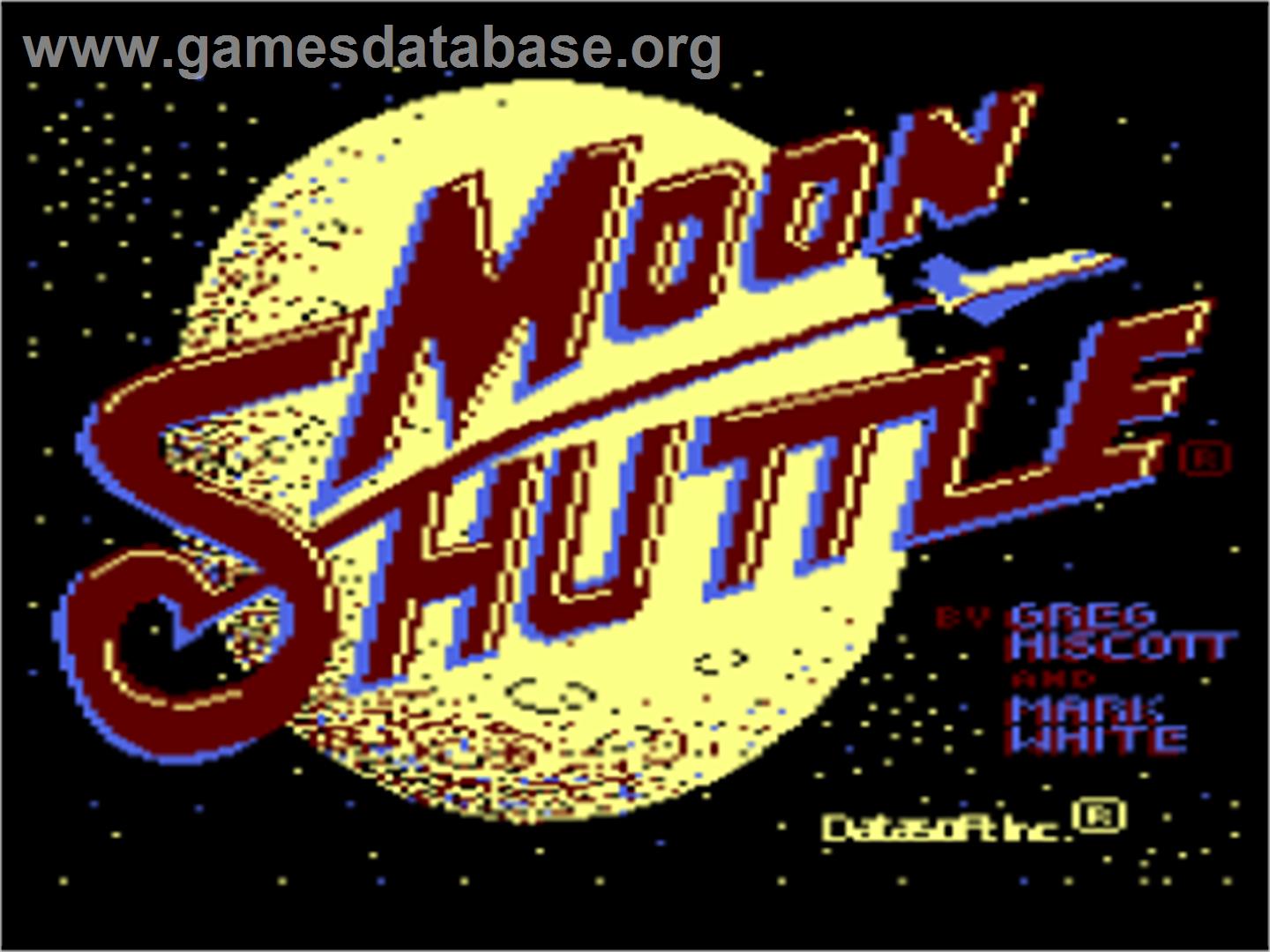 Moon Shuttle - Atari 8-bit - Artwork - Title Screen